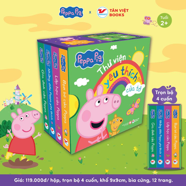Bộ Hộp Peppa Pig: Thư Viện Yêu Thích Của Tớ - Sách Tranh - Dành Cho Trẻ 2+