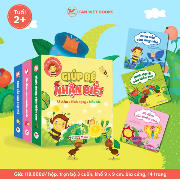 Bộ Hộp Thư Viện Đầu Tiên Của Bé - Sách Song Ngữ Nhận Biết - Trẻ 2+