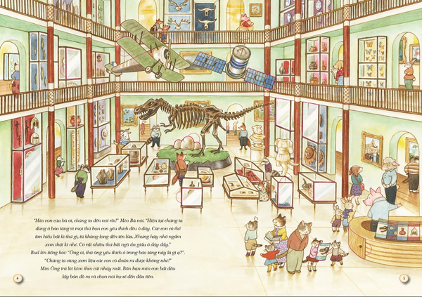 Bộ Sách Gia Đình Mèo Cam: Một Ngày Ở Bảo Tàng - Sách Tranh Tương Tác