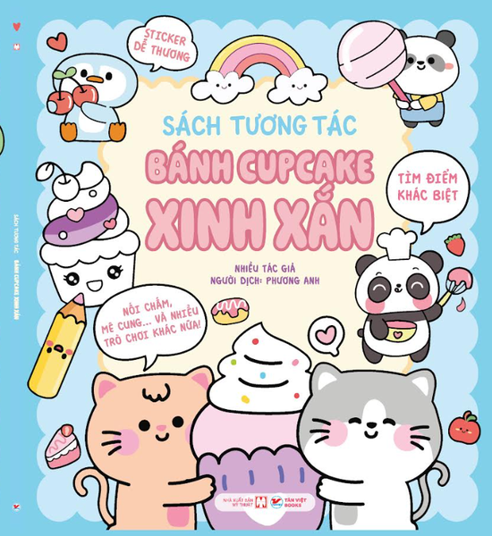 Sách Tương Tác Trà Sữa Boba: Bánh Cupcake Xinh Xắn - Phát Triển Đa Giác Quan