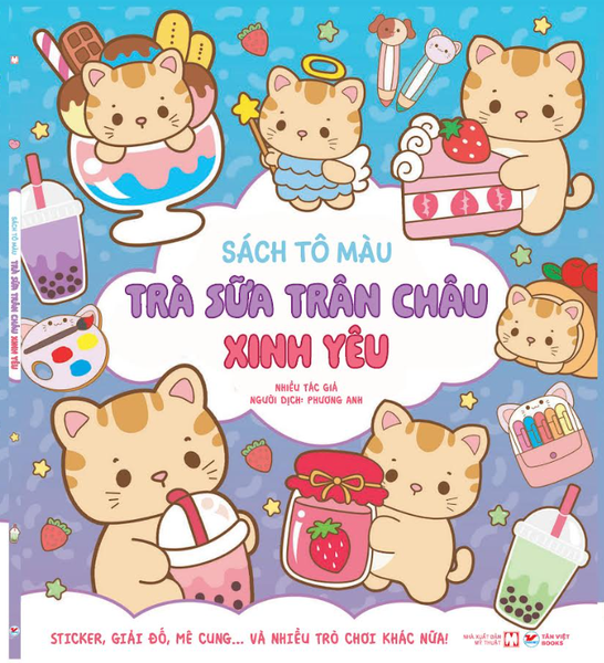 Sách Tô Màu Trà Sữa Boba: Trà Sữa Trân Châu Xinh Yêu - Phát Triển Đa Giác Quan