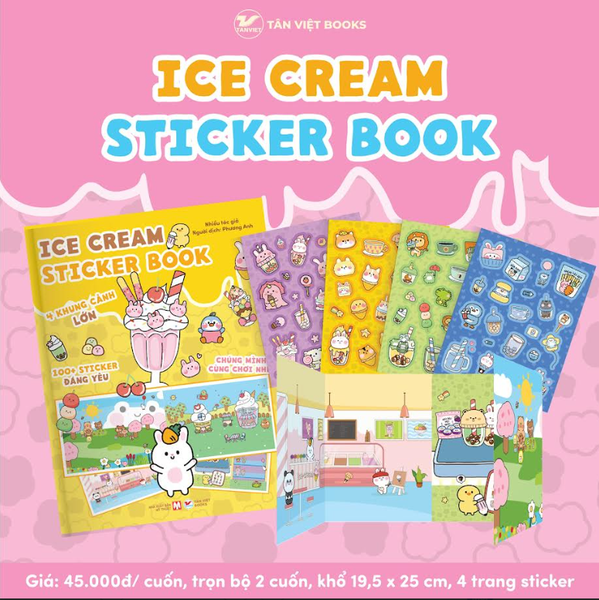 Sách Sticker Khổ Lớn: Ice Cream Sticker Book
