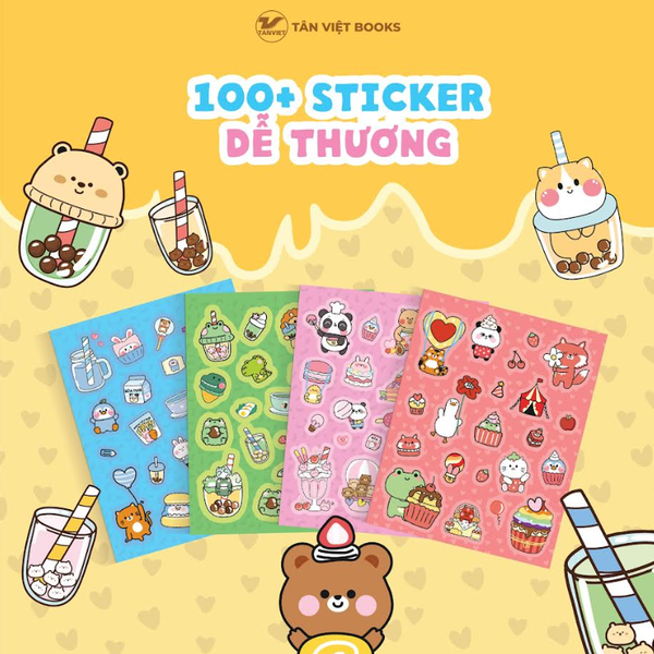 Sách Sticker Khổ Lớn: Boba Sticker Book