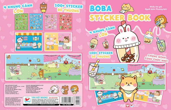 Sách Sticker Khổ Lớn: Boba Sticker Book