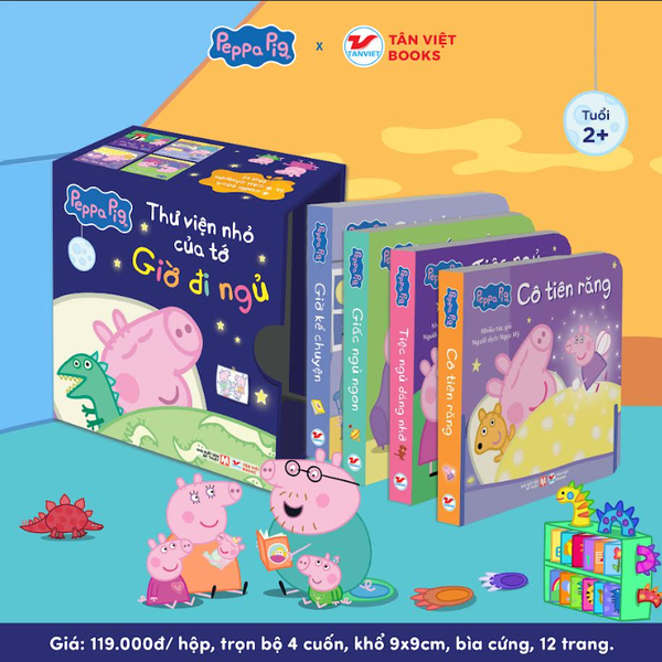 Bộ Hộp Peppa Pig: Thư viện nhỏ của tớ: Giờ đi ngủ - Sách Tranh - Dành Cho Trẻ 2+