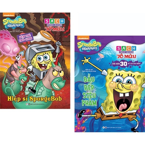 Spongebob Squarepants - Sách Thực Hành Tô Màu: Sponge Bob Đầu Bếp Siêu Phàm