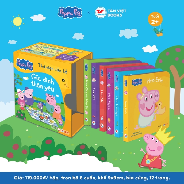 Bộ Hộp Peppa Pig: Gia Đình Thân Yêu - Sách Tranh - Dành Cho Trẻ 2+