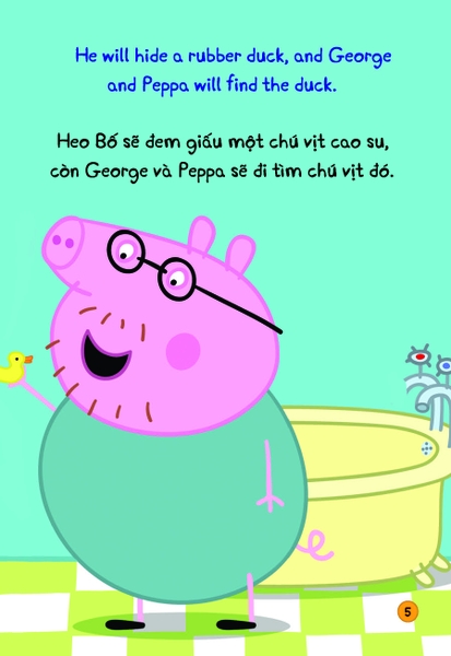 Peppa Pig - Song ngữ Anh - Việt: Cuốn 1: Rainy Day - Một Ngày Mưa