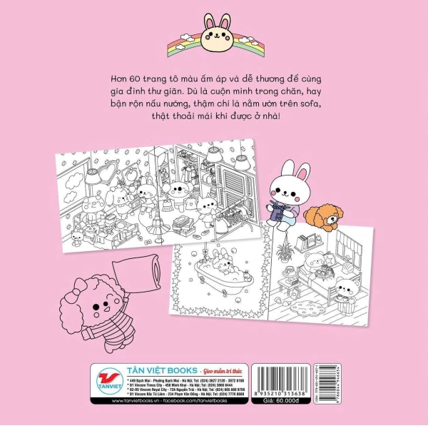 Sách Tô Màu Ấm Áp - Thật Tuyệt Vời Khi Được Ở Nhà