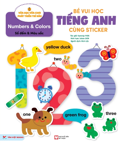 Combo 5 quyển Bé vui học Tiếng Anh cùng Sticker