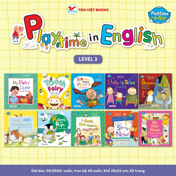 Combo 10 cuốn: Playtime In English - Level 3