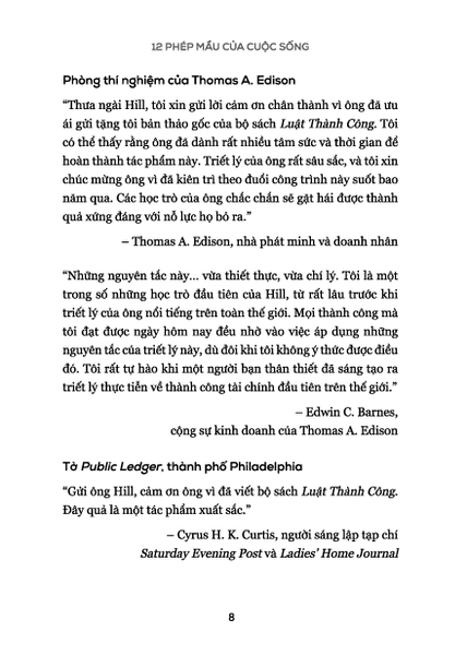 12 Phép Mầu Của Cuộc Sống - Napoleon Hill