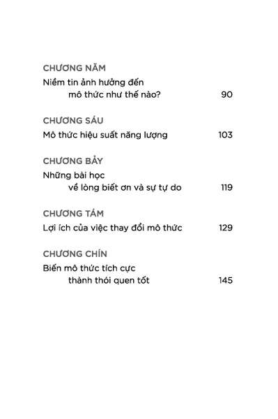Thay Đổi Mô Thức - Thay Đổi Cuộc Đời