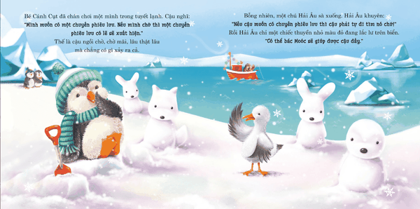 Ehon Châu Âu-Chuyến Phiêu Lưu Kì Diệu Của Bé Cánh Cụt- Tân Việt Books