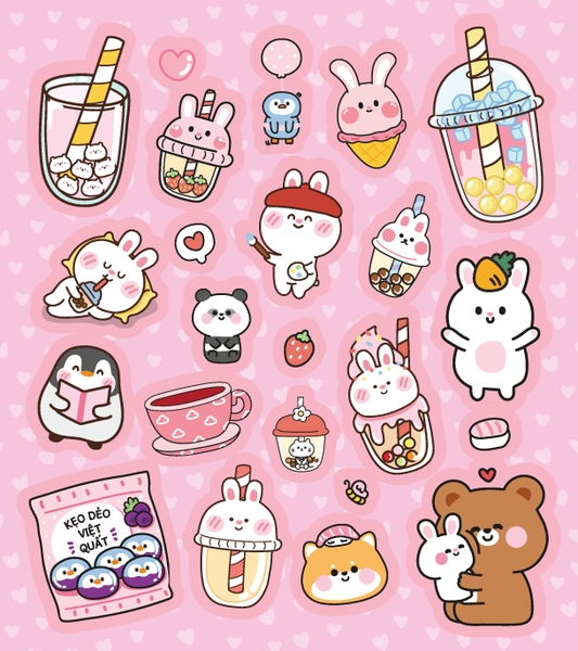 Combo 4 Cuốn Sách Tô Màu Tương Tác Trà Sữa Boba - Phát Triển Đa Giác Quan