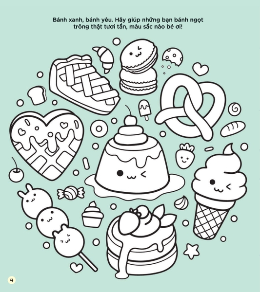 Sách Tô Màu Trà Sữa Boba: Trà Sữa Trân Châu Xinh Yêu - Phát Triển Đa Giác Quan