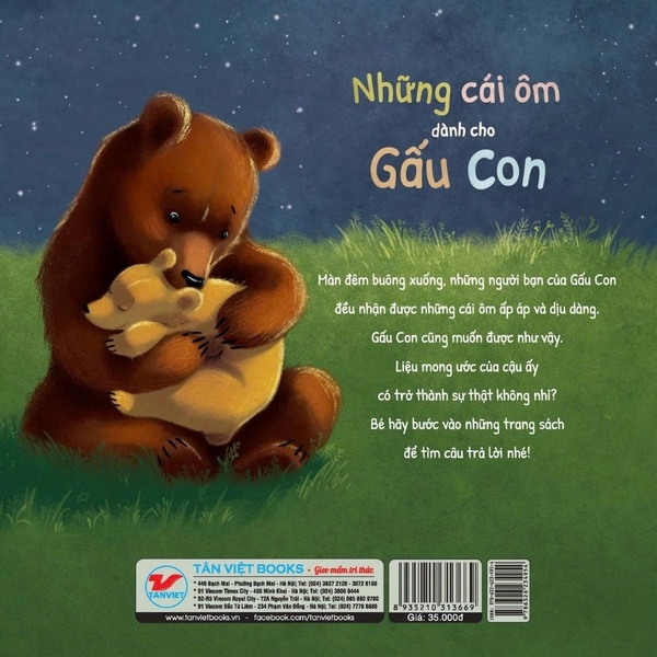 Ehon Châu Âu -Những cái ôm dành cho gấu con