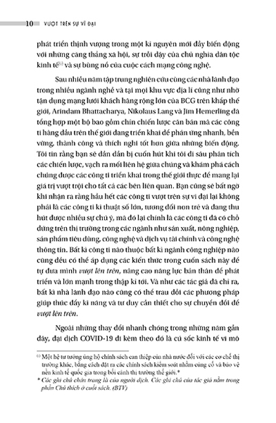 Vượt Trên Sự Vĩ Đại - 9 Chiến Lược Phát Triển Cho Doanh Nghiệp Trong Kỉ Nguyên Biến Động Và Đổi Mới