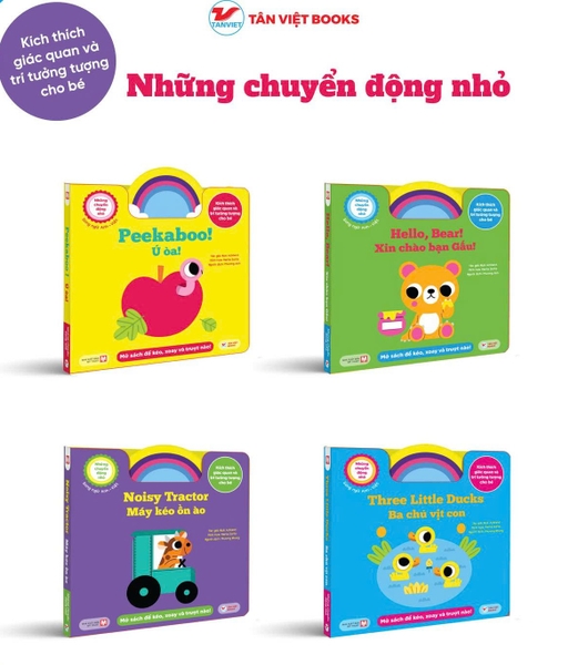 Combo 4 cuốn: Những Chuyển Động Nhỏ Kích Thích Giác Quan - Song Ngữ Anh Việt