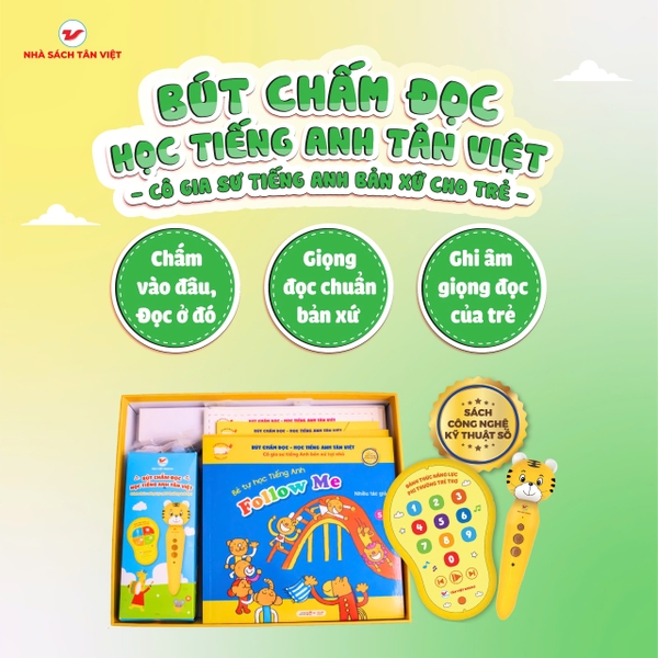 Bút Chấm Đọc - Học Tiếng Anh Tân Việt - [Phiên Bản 6 Cuốn Bìa Mềm]