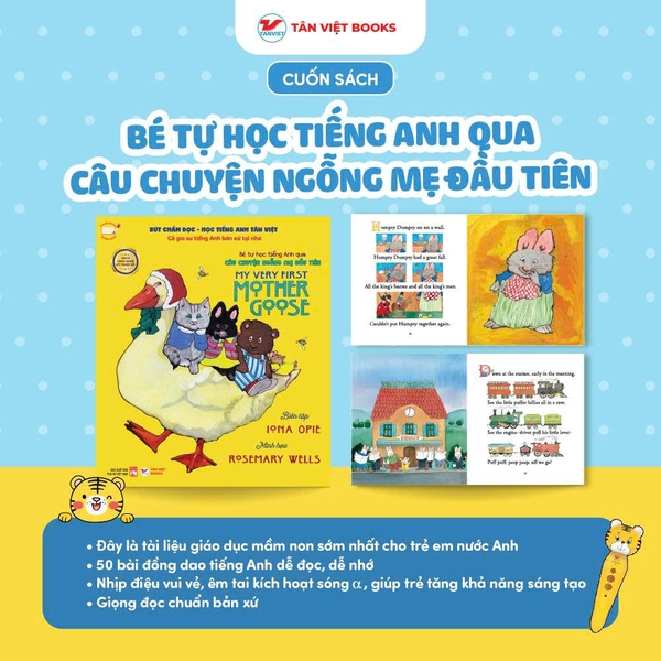 Bút Chấm Đọc Học Tiếng Anh Tân Việt - Phiên bản Ngỗng Mẹ