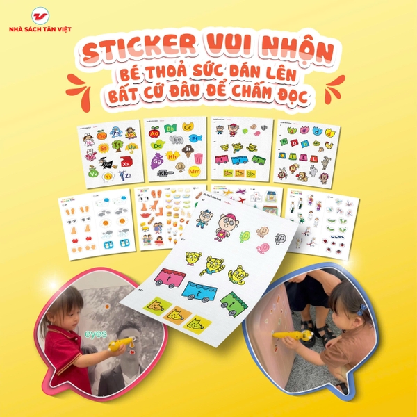 Bút chấm đọc - Học tiếng Anh Tân Việt (Trọn bộ 1 Bút + 12 cuốn sách)