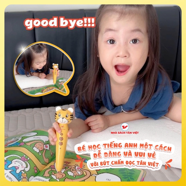 Bút chấm đọc - Học tiếng Anh Tân Việt (Trọn bộ 1 Bút + 12 cuốn sách)