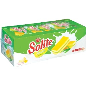 Bánh Solite Vị Lá Dứa (Hộp To 20 Gói) - パンダン味スポンジケーキ