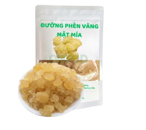 Đường Phèn Vàng Mật Mía Nguyên Chất Quảng Ngãi 200g - 黄氷砂糖