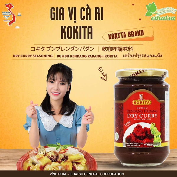 Gia Vị Cà Ri InDo Dry Curry KOKITA /ブンブレンダンパダ - 350g