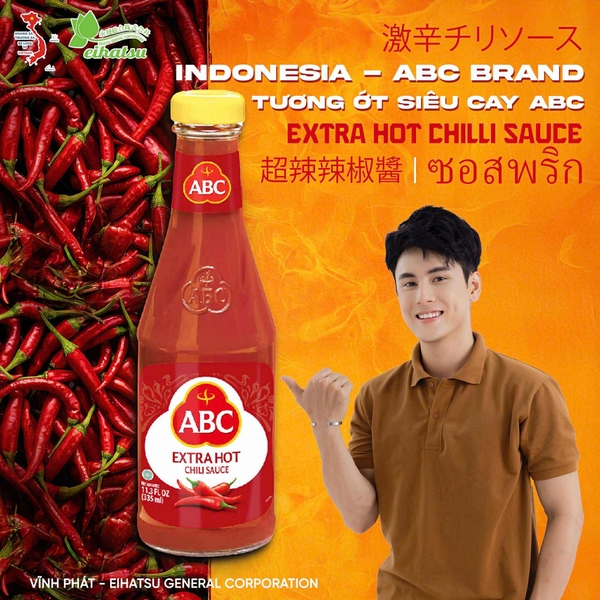 Tương Ớt Siêu Cay ABC - EXTRA HOT CHILLI SOUCE/ 激辛チリソース - 395G
