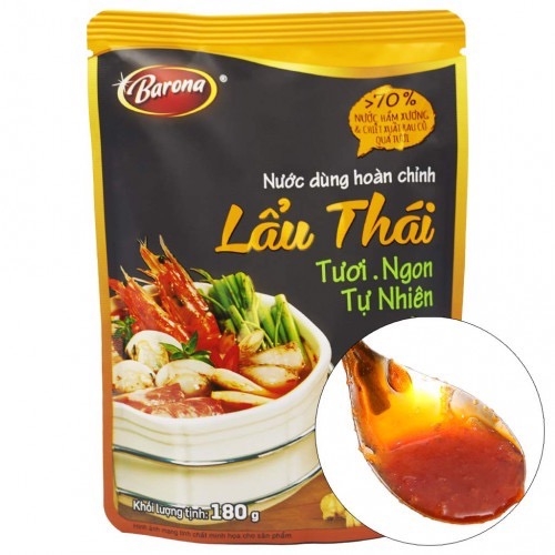 Nước Dùng Lẩu Thái BARONA 180g - タイ風鍋用ソース