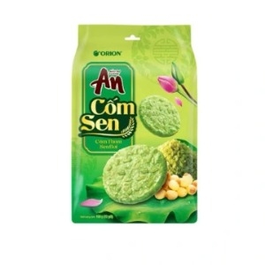 Bánh Gạo Cốm Sen - 若餅米.蓮の種センベイ
