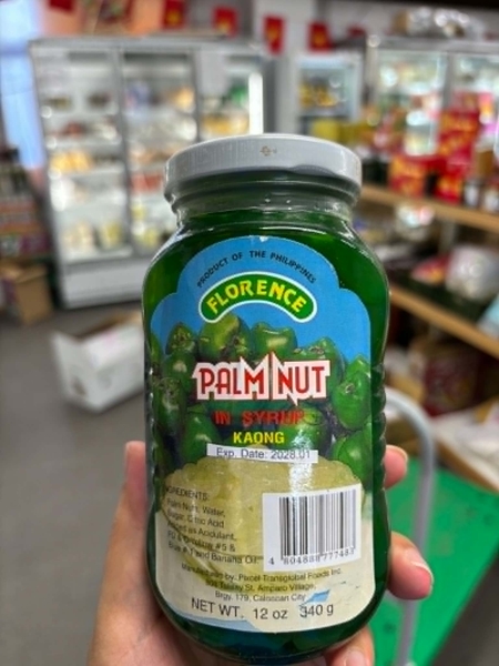 Hạt Thốt Nốt Rim - Palm Nut In Syrup - Màu Xanh Lá 340g
