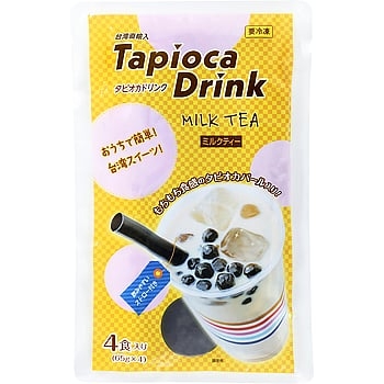 Trân Châu Ăn Liền - ミルクティー タピオカ -Túi 4 Cốc 65g