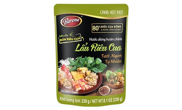 Nước Dùng Lẩu Riêu Cua BARONA 230g - カニ鍋用ソース