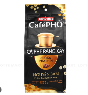 Cà Phê Phố - Cà Phê Phin Rang Xay - 焼きコーヒー Túi 450g