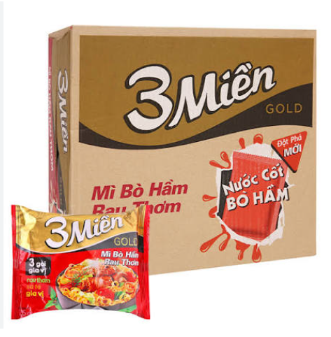 Mì 3 Miền Gold 75g