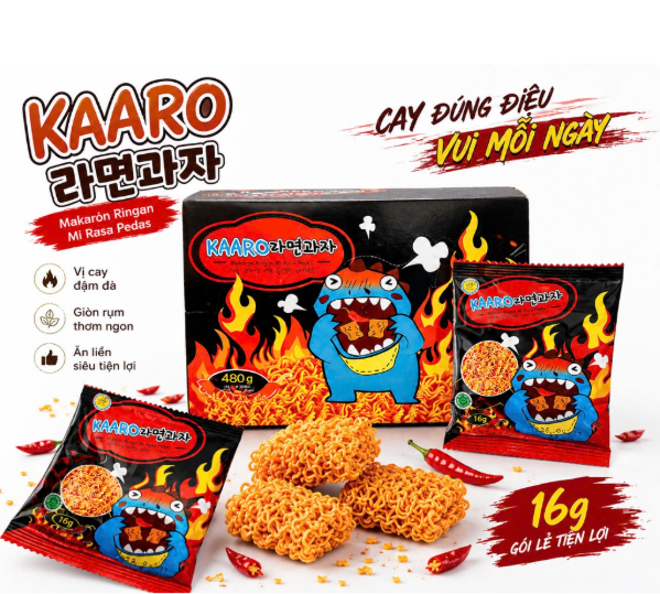 Mì Tôm Trẻ Em - Kaaro Vị Cay