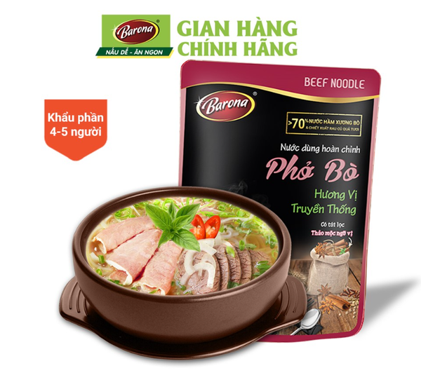 Nước Dùng Hoàn Chỉnh - Phở Bò BARONA 150g