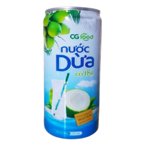 Nước Dừa Có Cơm Dừa CG Food 325ml - CG Food 肉入りココナッツウォーター