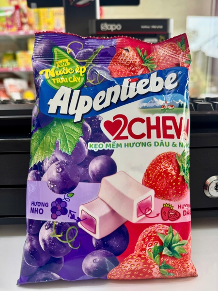 Kẹo Mềm Alpenliebe Hương Dâu & Nho