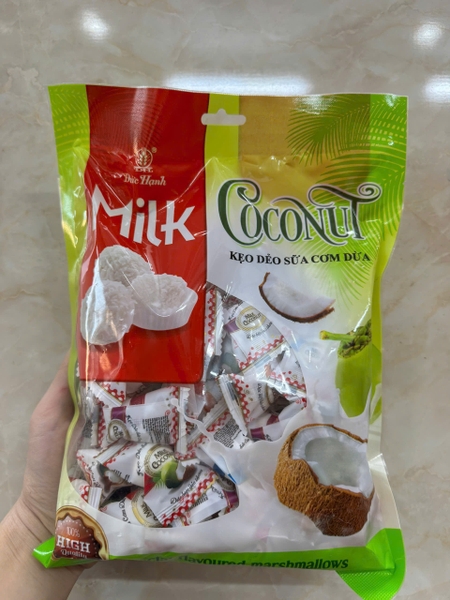Kẹo Dẻo Sữa Cơm Dừa Túi 400g