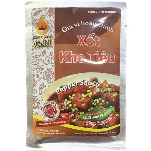Xốt Gia Vị Hương Việt Xưa Gói 82g - Thịt Kho Tiêu