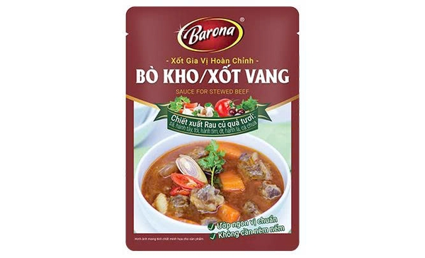 Xốt Gia Vị Hoàn Chỉnh BARONA - Bò Kho/ Xốt Vang