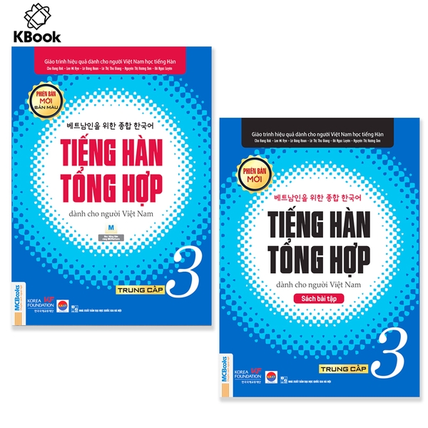 Combo Sách Tiếng hàn tổng hợp dành cho người Việt Nam Trung cấp 3 (Bản Màu)