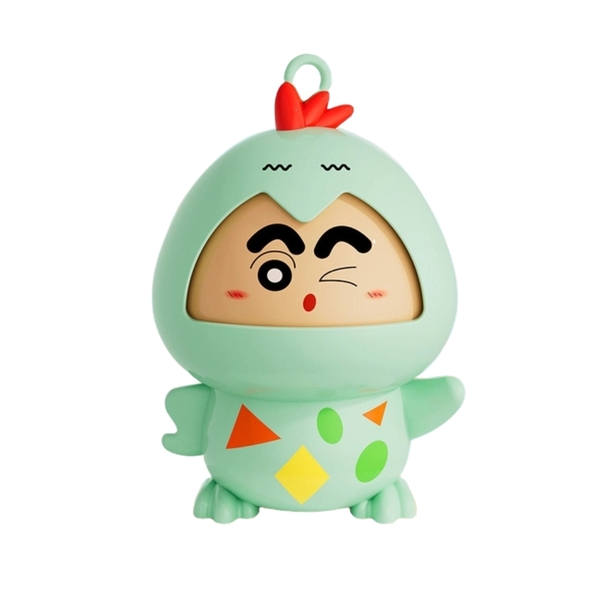 Móc Khoá mô hình shin đổi mặt cosplay gà xanh - cao : 8.5cm - figure shin - No Box - N3-T3