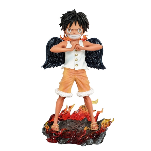 Mô Hình OnePiece luffy thiên thần có cánh - cao 17cm - nặng 243gram - Figure One Piece - Hộp Màu - N1-K52-T4-S2