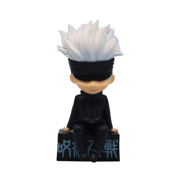 Mô Hình Gojo Satoru bịt mắt dáng ngồi - Cao 11cm - nặng 100Gram - Box màu  : bọc túi OPP - Figure anime Jujutsu Kaisen - N1-K40-T2-S3