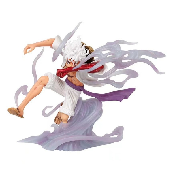 Mô Hình OnePiece luffy gear 5 trạng thái chiến đấu - cao 20cm - nặng 470gram - Figure One Piece - Hộp Màu N4-K15